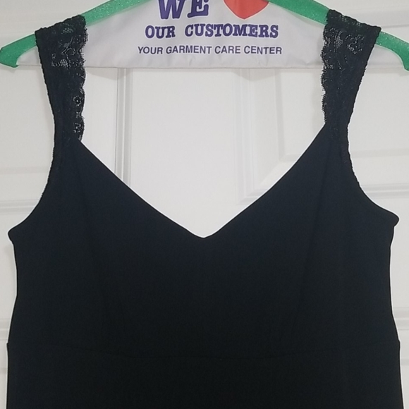 Express Black Dress with Lace Straps - Picture 2 of 5